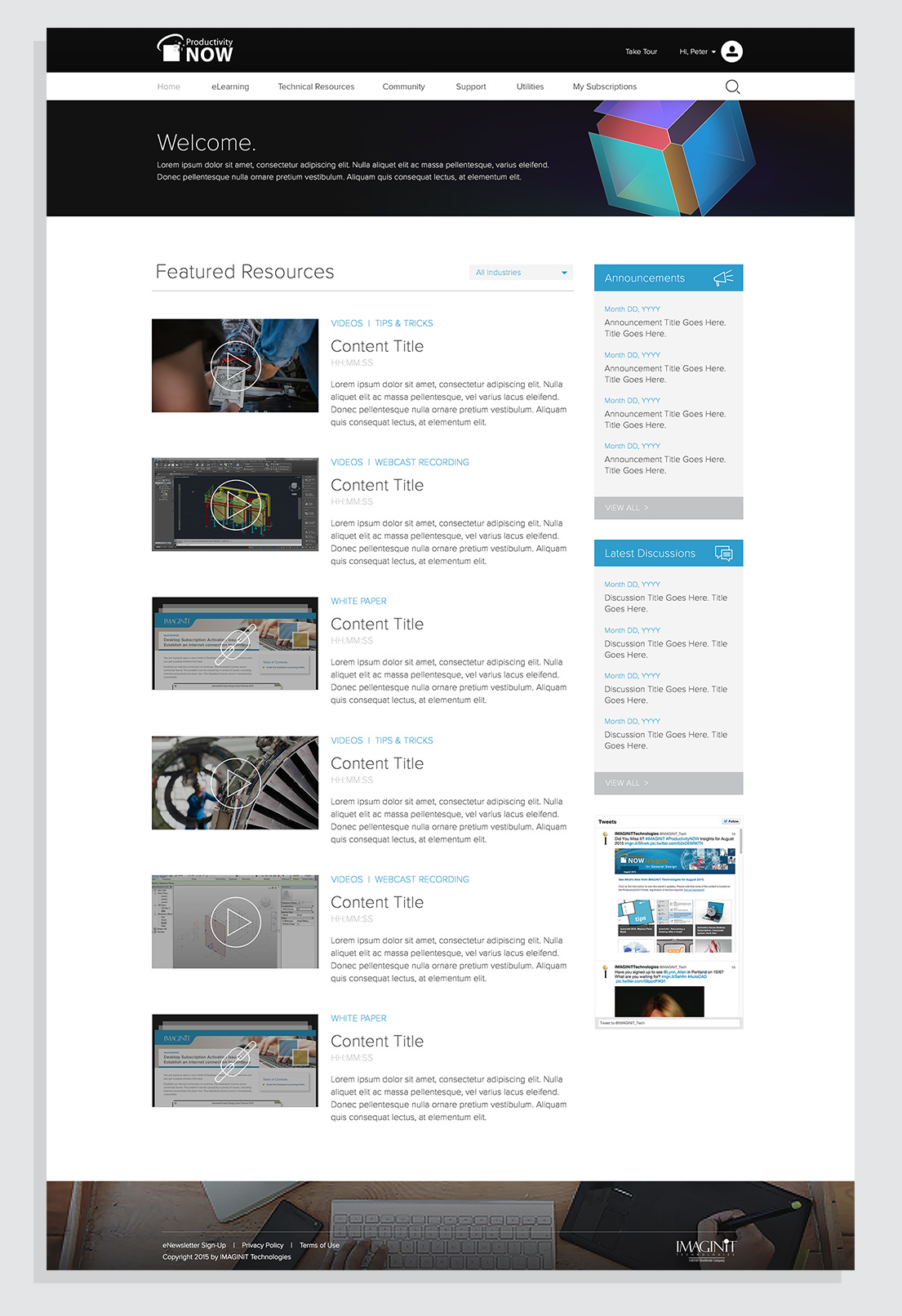 PNOW Portal Design | JC Chavez | Award Winning Associate Creative ...